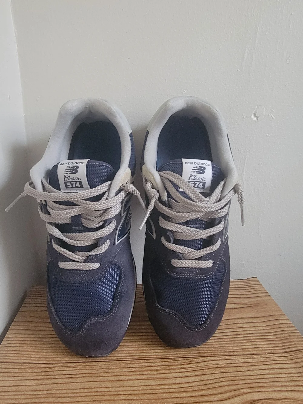 New Balance Classic 574 Men's Navy and Gray Sneakers